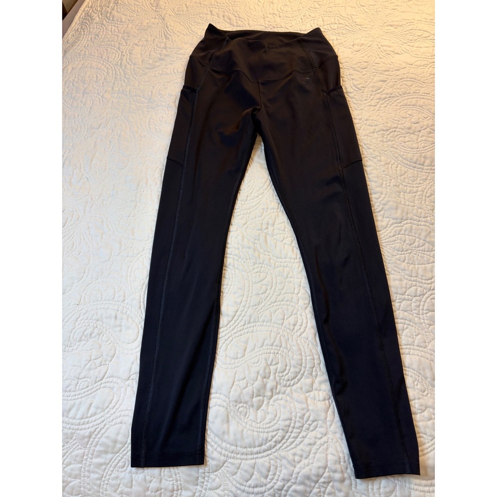 Gymshark Leggings Womens S Black High Waisted Athletic Pockets B4A80
